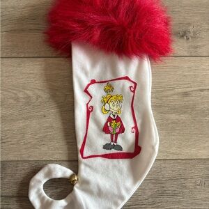 The Grinch Cindy Lou Who stocking